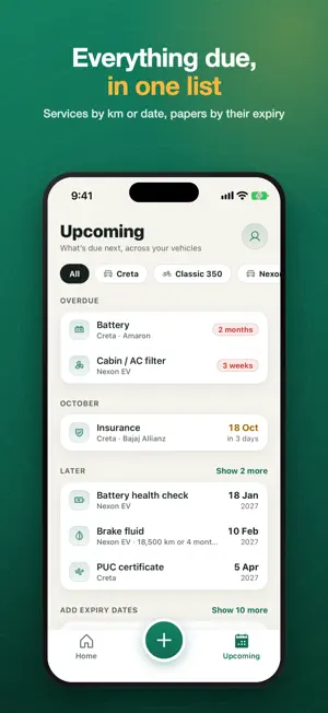 MotorBabu: Car & Bike Reminder screenshot 3