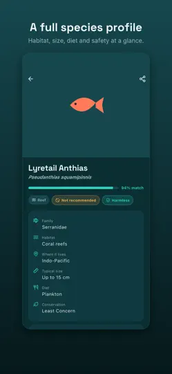 Finora: Fish Identifier iPhone Ekran Görüntüsü 2