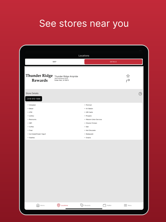 Thunder Ridge Ampride iPad screenshot 2 - Business app
