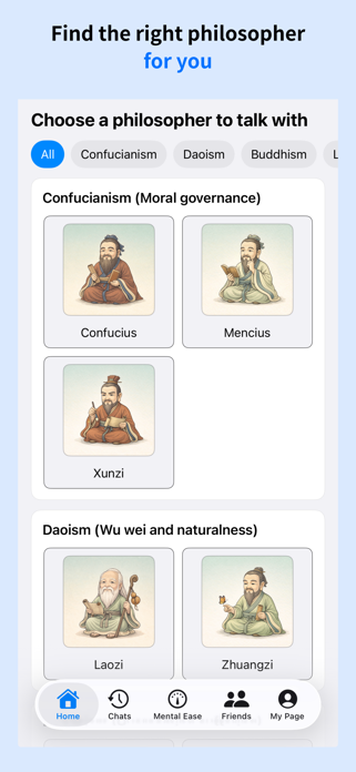 ZenMind:Chat with Philosophers Screenshot 2 of 10