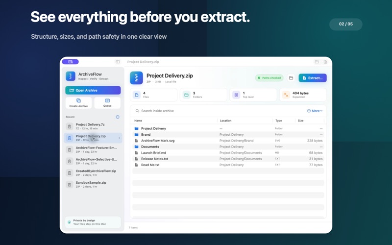 ArchiveFlow screenshot 2