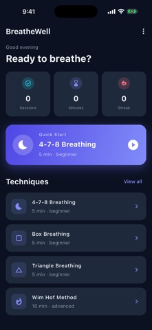 Breathwell Breathing Coach Screenshot 2 of 6