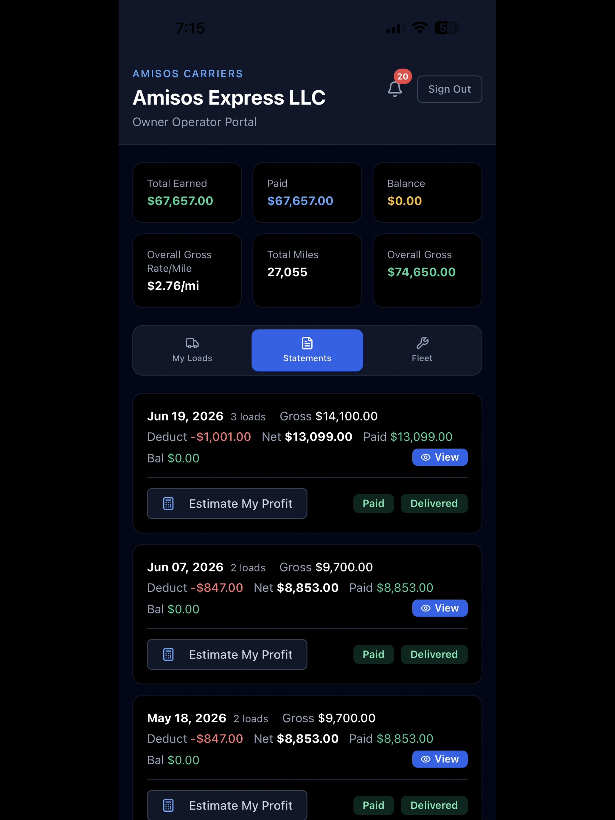 Amisos Carriers screenshot 7