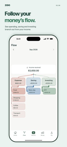 Zido: Visual Expense Tracker Screenshot 2 of 6