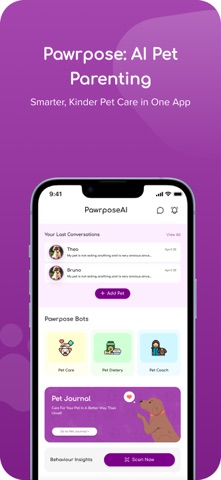 Pawrpose: Pet Mood AI iPhone screenshot