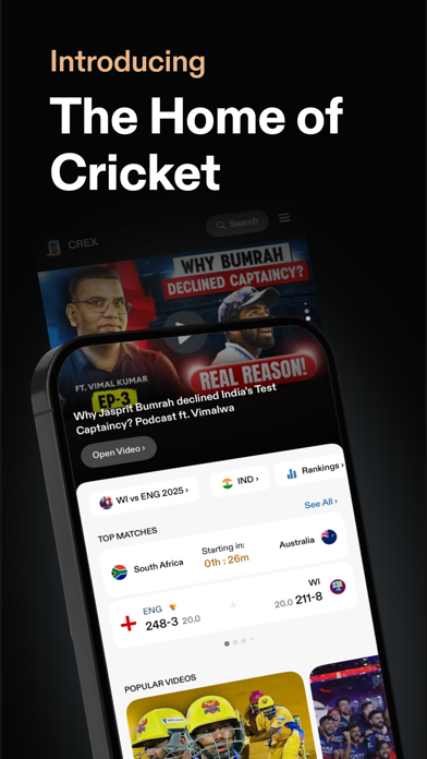 Screenshot #2 pour CREX - Just Cricket