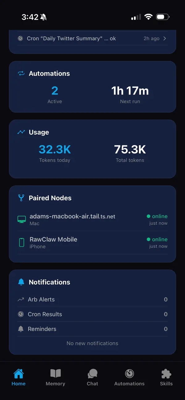 #2. RawClaw (iOS) بواسطة: Adam Weil