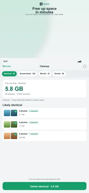 Dupefold: Duplicate Cleaner screenshot 1