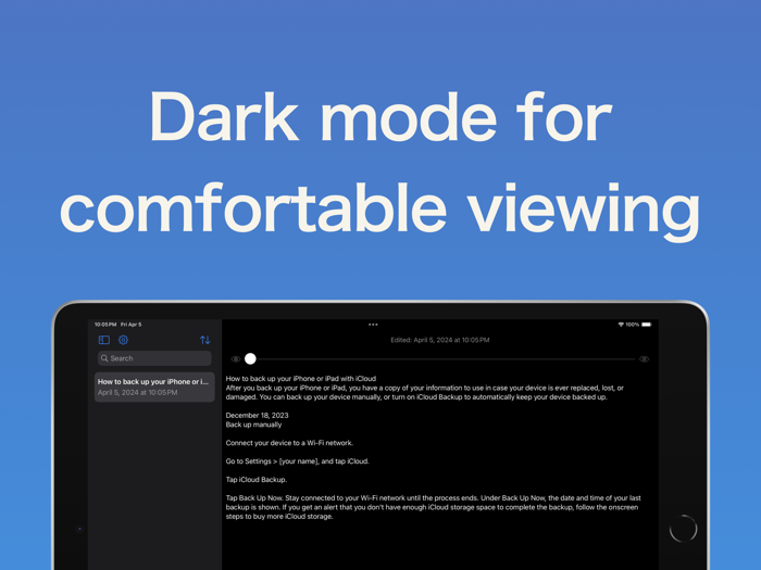 Personal Notepad with password