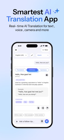 AI Translator: Chat & Learn iPhone screenshot