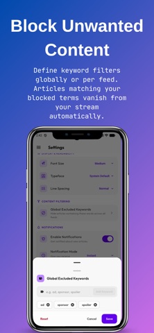 Dondurma: Rss Reader screenshot
