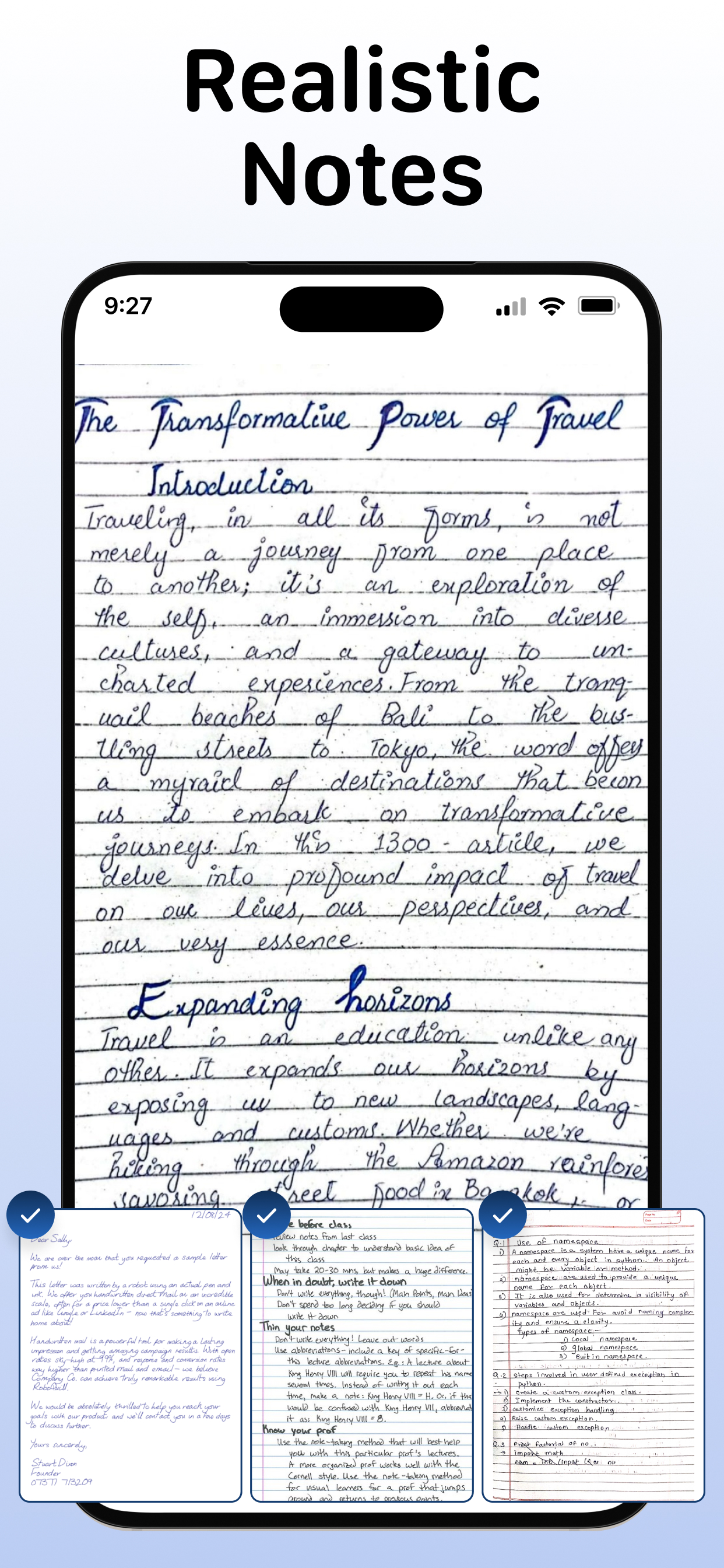 Text to Handwriting Converter screenshot 5