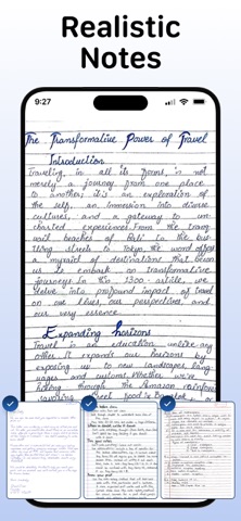 Text to Handwriting Converter iPhone screenshot