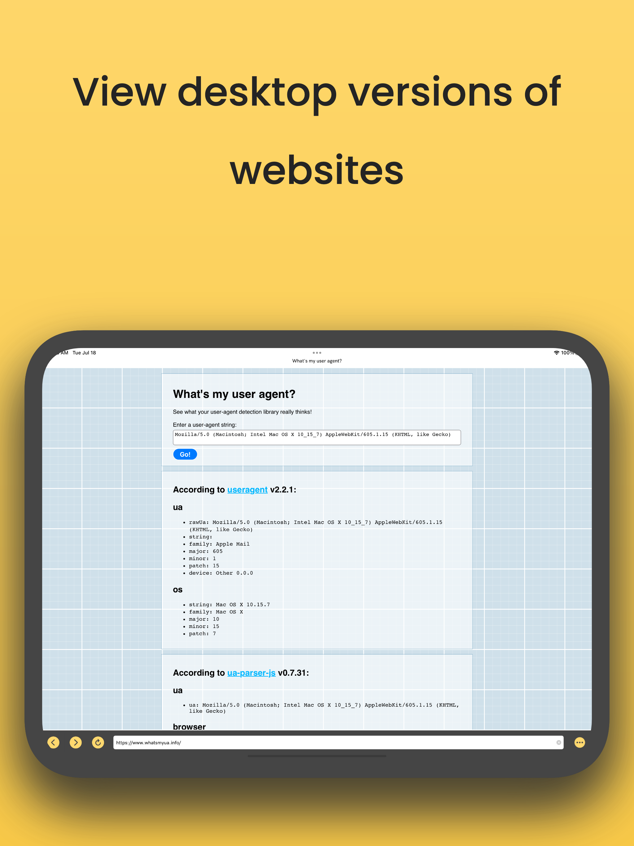 WAS: User-Agent Switcher