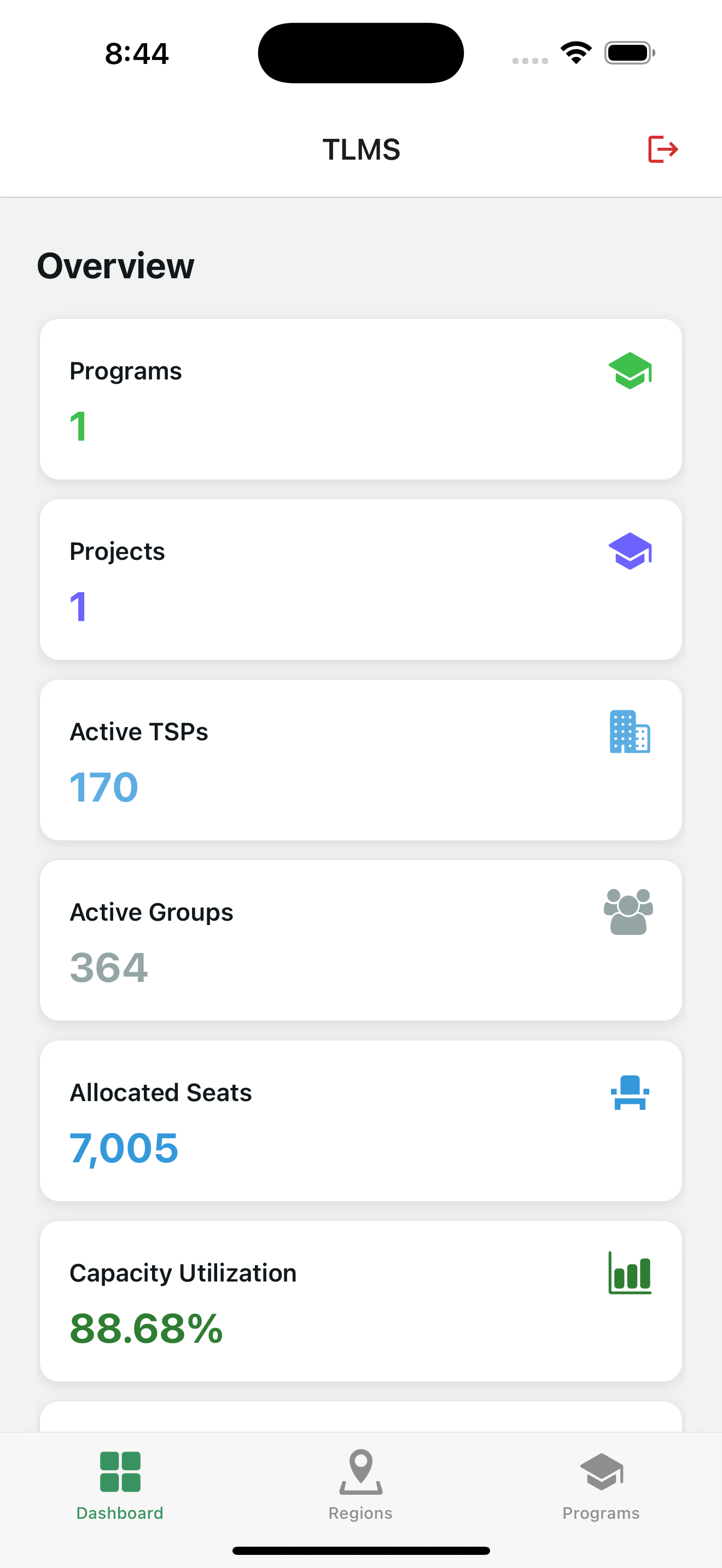 NAVTTC TLMS screenshot 3