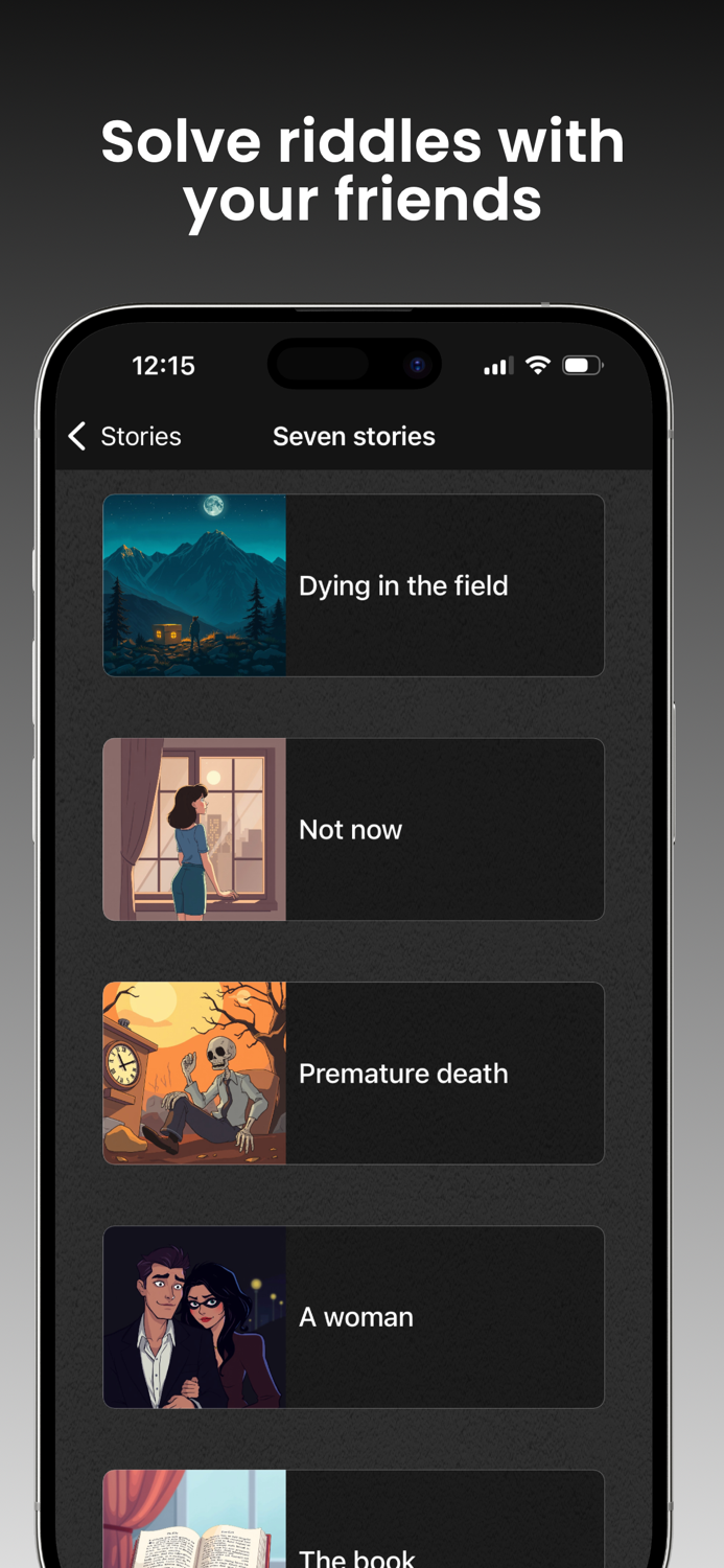 Black  Dark Stories - Puzzles