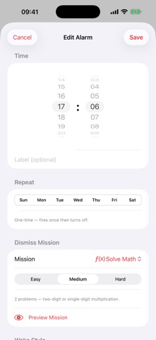 Wake Mission: Smart Alarm iPhone screenshot