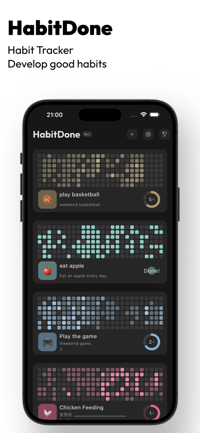 HabitDone -Daily Habit Tracker