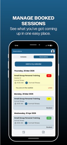 Format Fitness iPhone screenshot