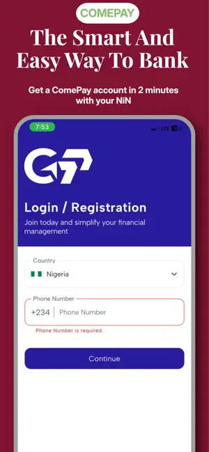 ComePay - Transfer and Bills screenshot 3