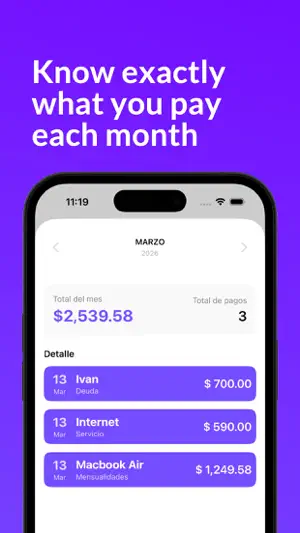 My Debts: Control & Payments screenshot 3