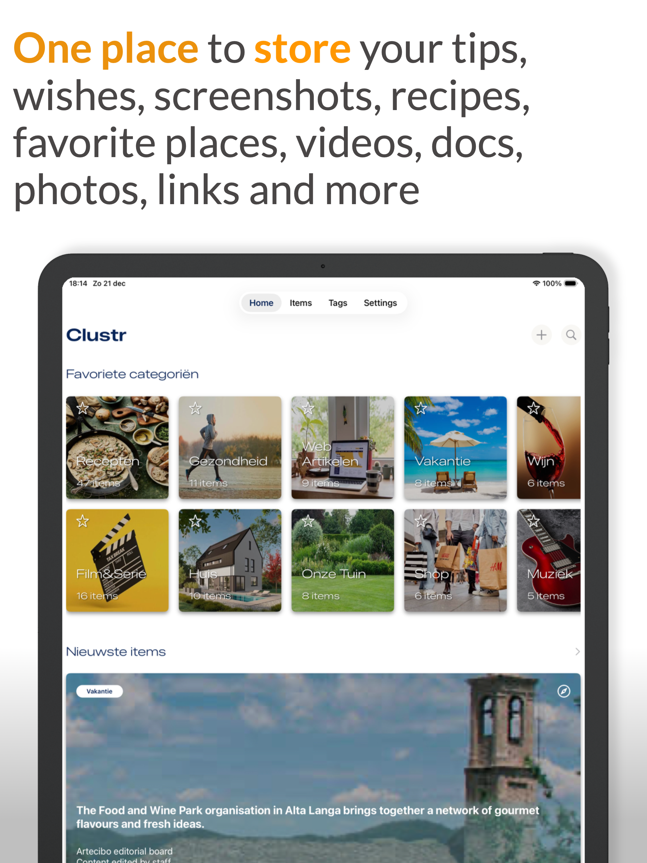 Your digital store: Clustr