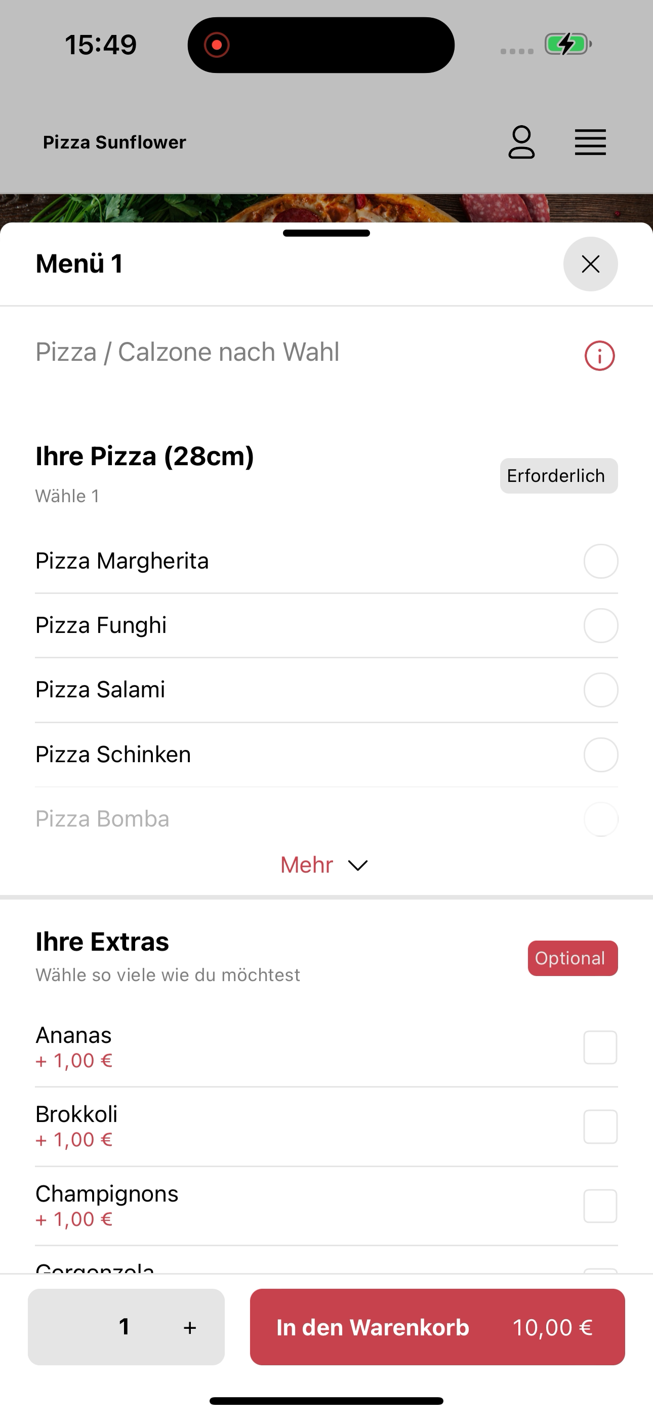 Pizza Sunflower Langenhagen screenshot 7