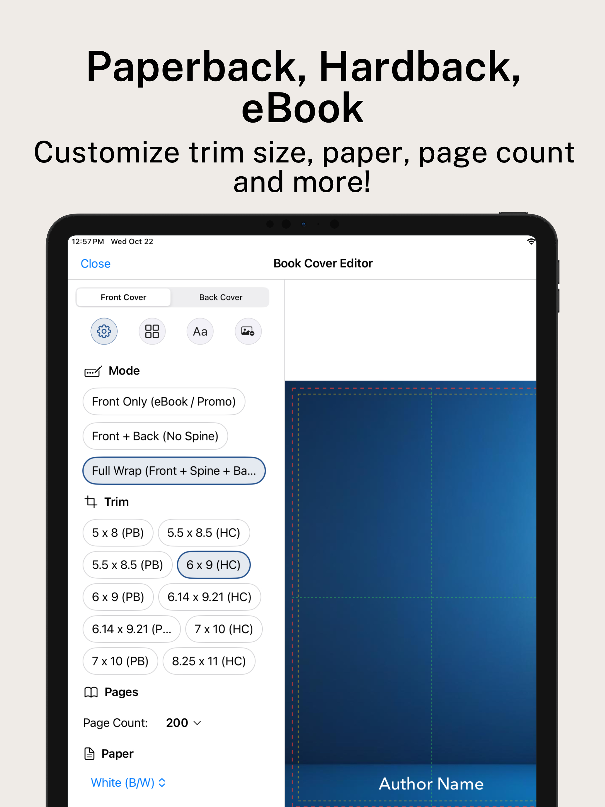 Book Cover Maker: BookFrame AI