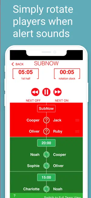 Legacy | Soccer Sub Timer screenshot 3