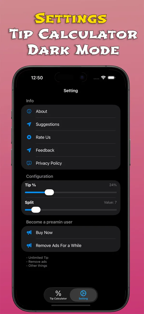 #2. Tip Calculator Split Bills (iOS) By: Eyermin Colon Sanchez