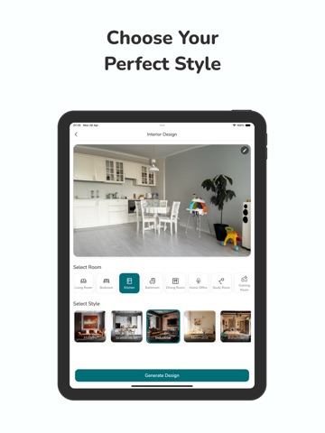 AI Interior Design: Ruum iPad screenshot