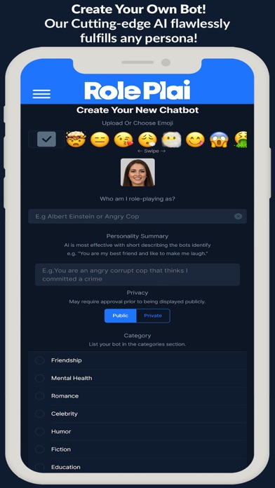 RolePlai - Ai Chat Bot Screenshot