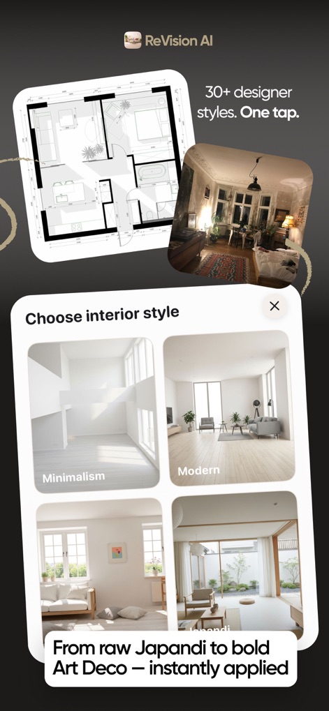 ReVision AI Interior Design - Graphics & Design App | MWM
