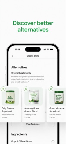 Good For You: Supplement Facts screenshot