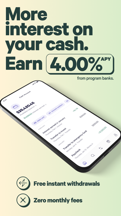 Wealthfront: Save and Invest Screenshot