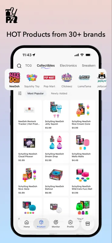 TYPA - Restock Alerts Tracker screenshot 2 of 7