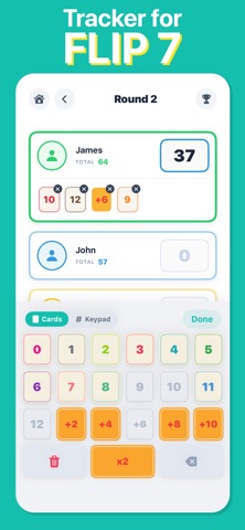 Flip 7 - Score Tracker screenshot
