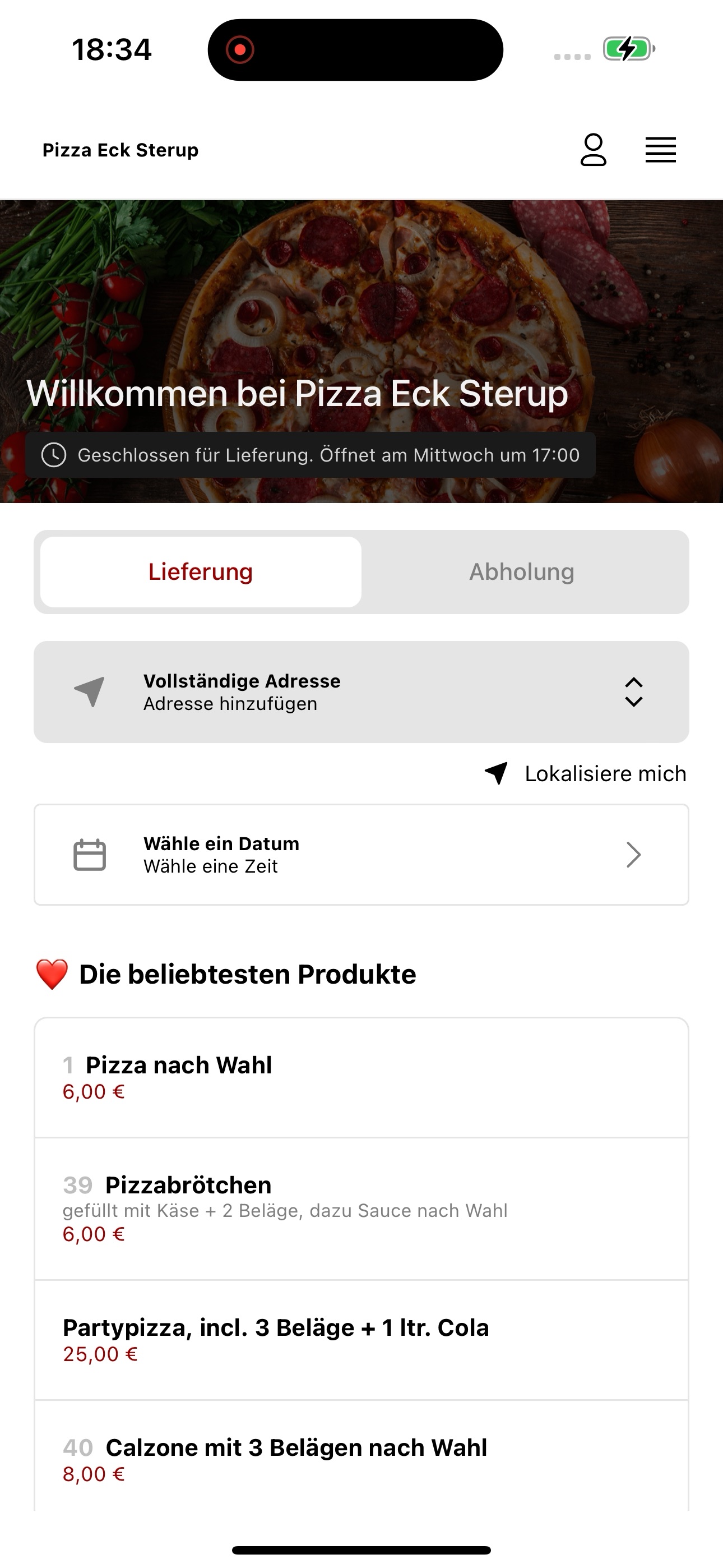 Screenshot 1 of Pizza Eck Sterup