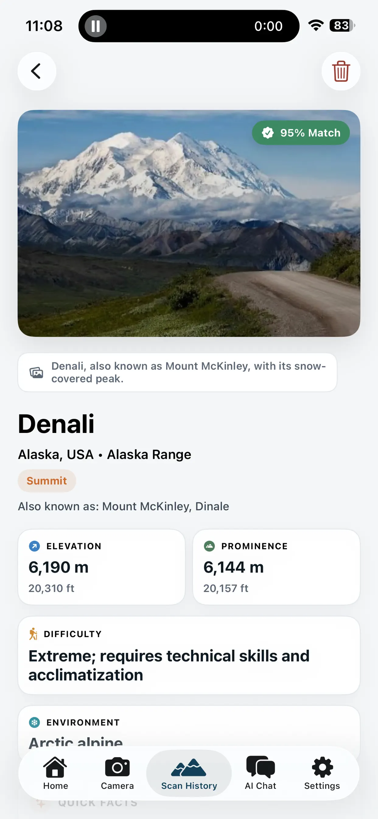 #5. Mountain Identifier: Peak + (iOS) di: Anum Mian