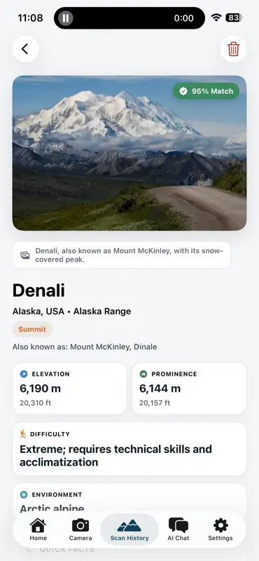 Mountain Identifier: Peak+ screenshot 5 of 8