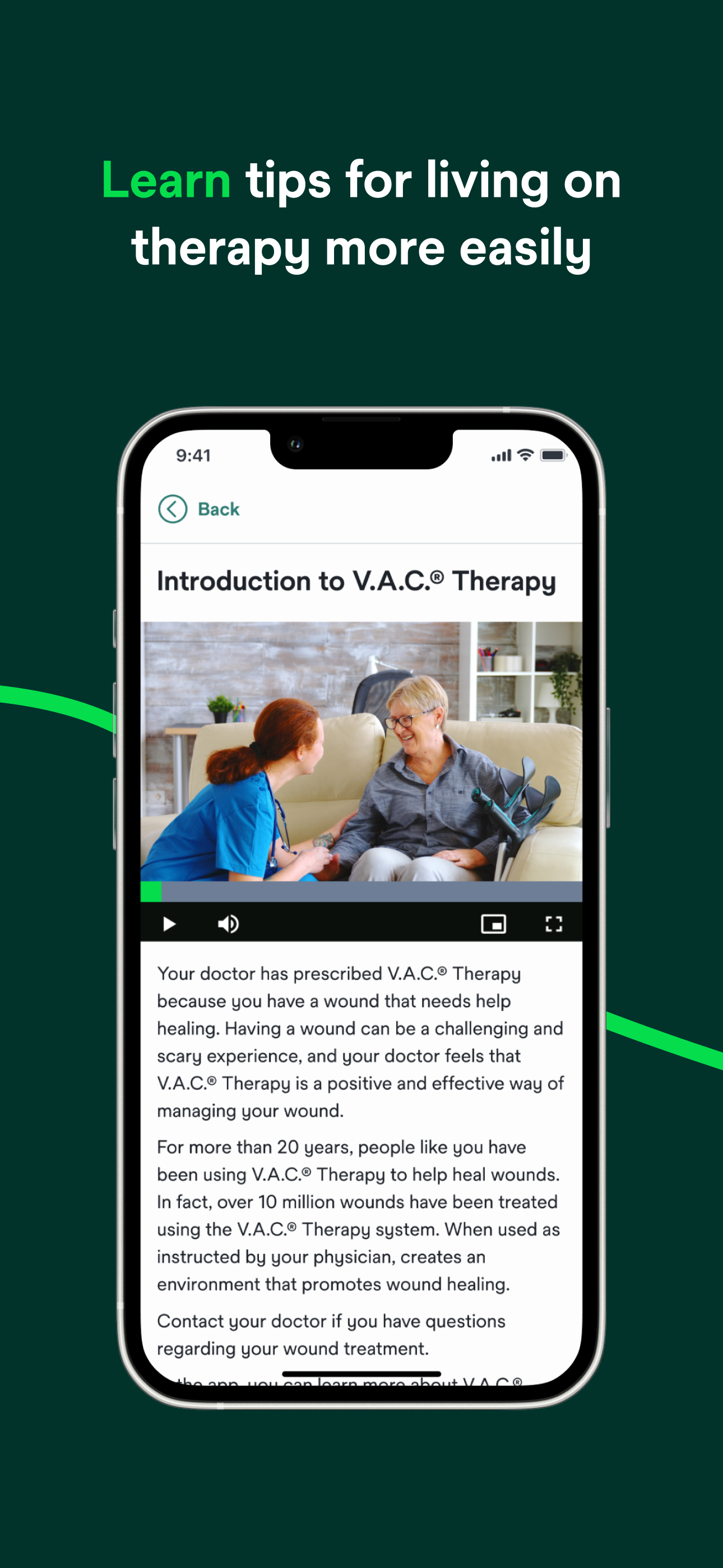 V.A.C.® Patient Support