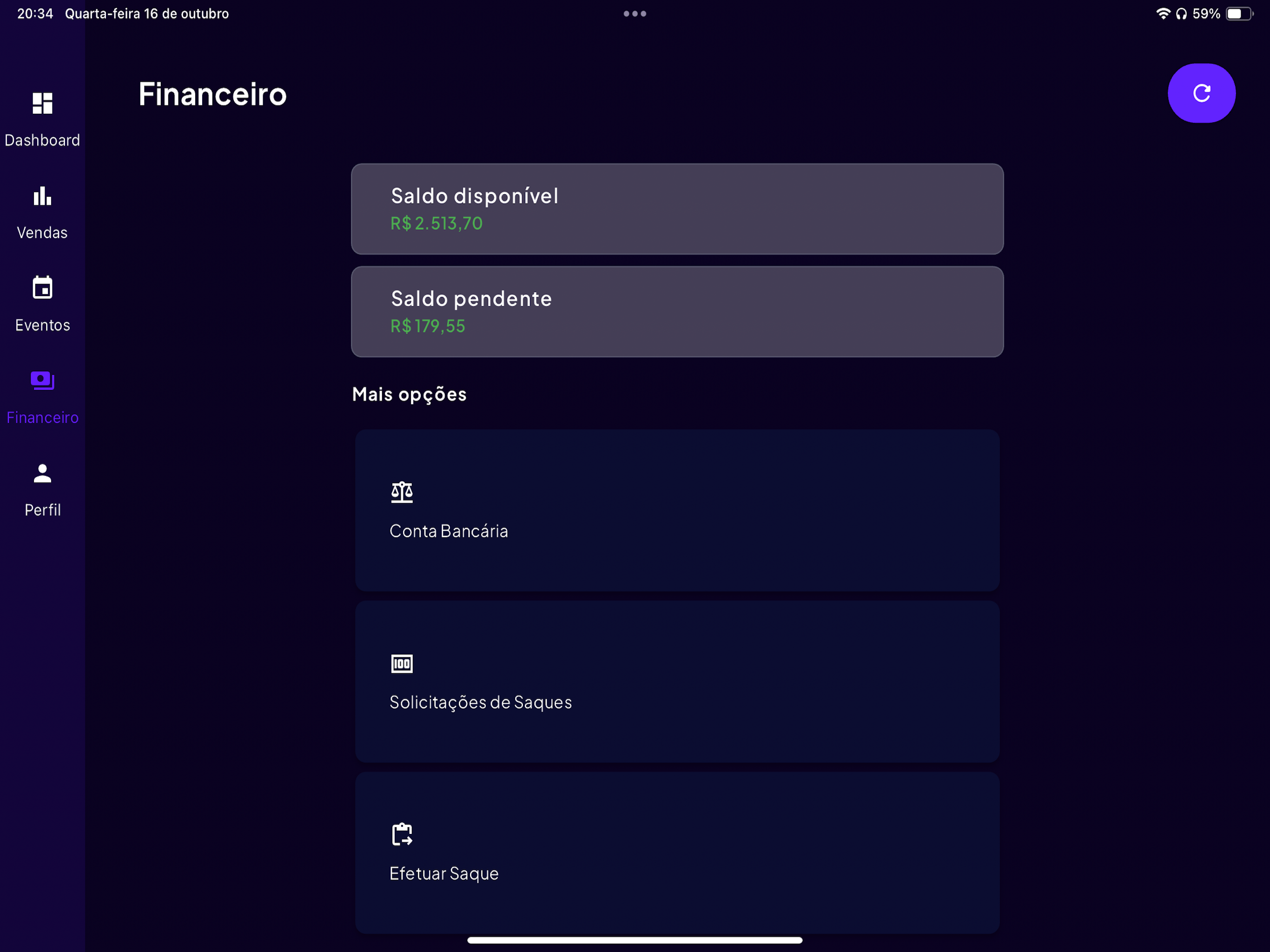 Produtor - Eventos e Ingressos screenshot 14