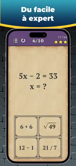 Capture d'écran de Roi Des Maths : École sur iPhone 7