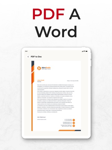 Convertidor PDF - Imagen a PDF iPad screenshot 3