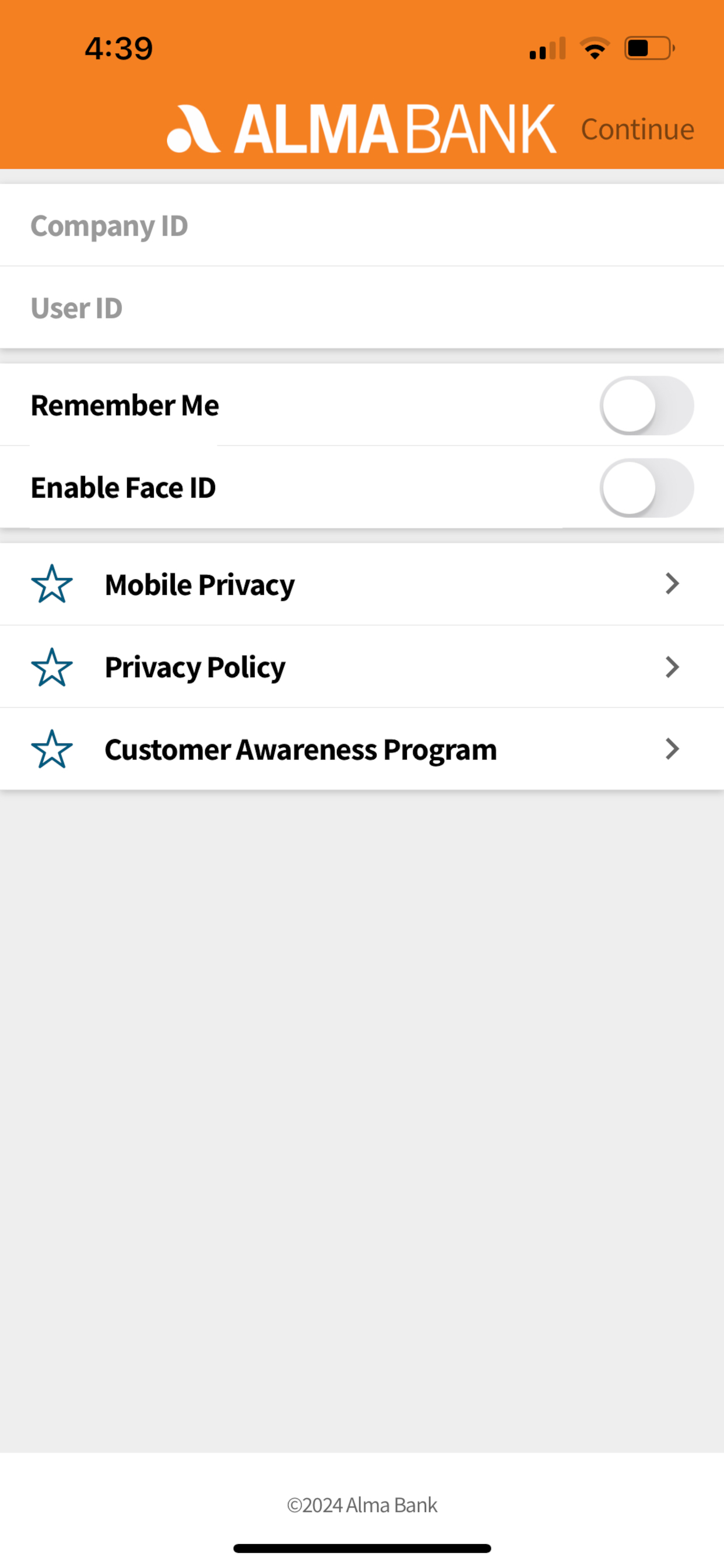Alma Bank Business Mobile