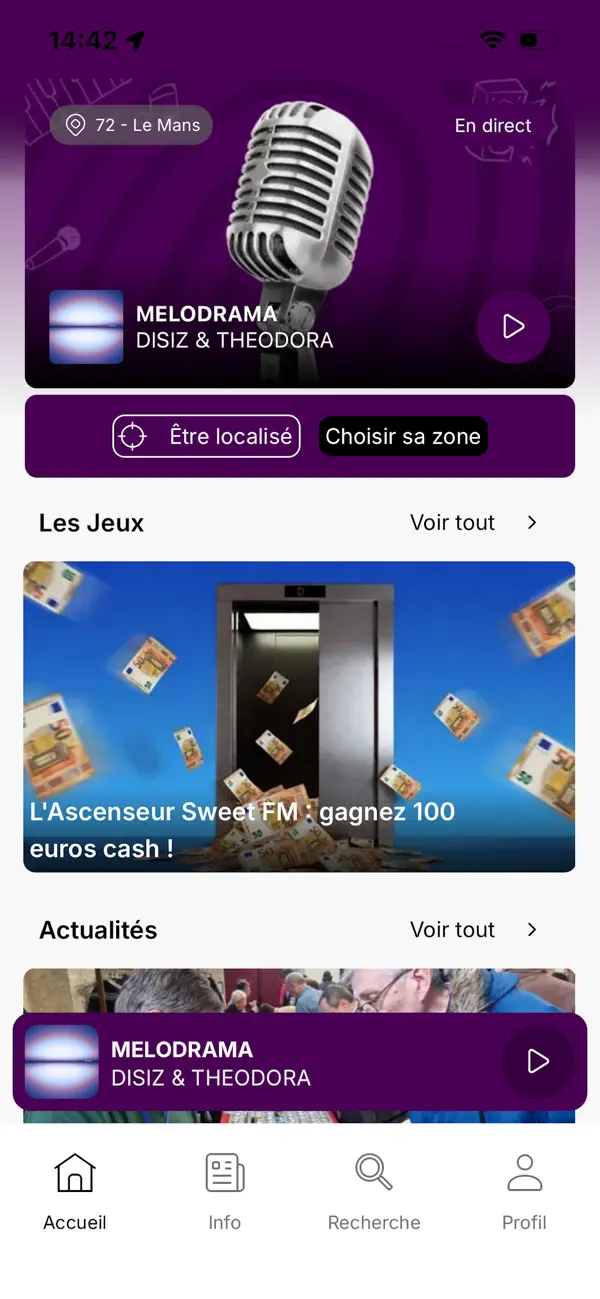 Screenshot #1 pour Sweet FM - France