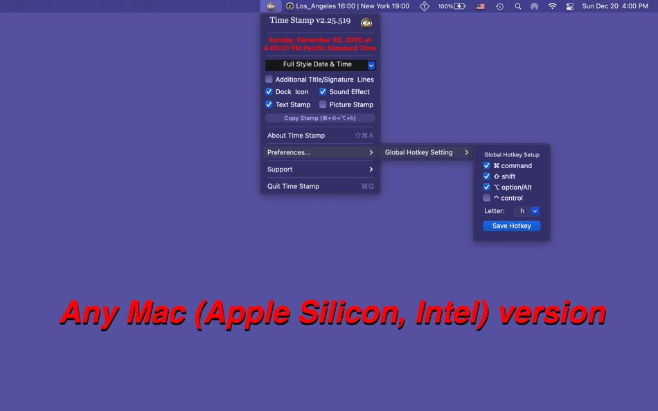 #4. Time Stamp (macOS) 由: Jiulong Zhao