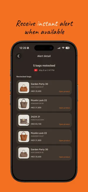 OrangeBell – Restock Alerts screenshot 4