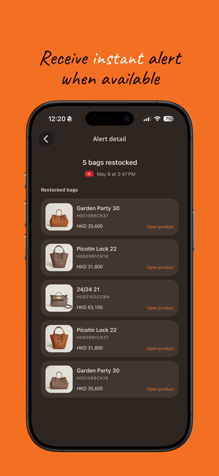 OrangeBell – Restock Alerts Screenshot 4 of 5