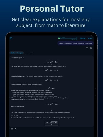 DeepThink iPad screenshot